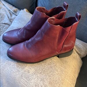 MATT & NAT Burgundy Chelsea Boots - Size 39